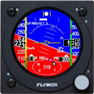Oblò2 – EFIS Flybox 80 mm con/senza Autopilota, HSI e ricezione piani di volo via tablet